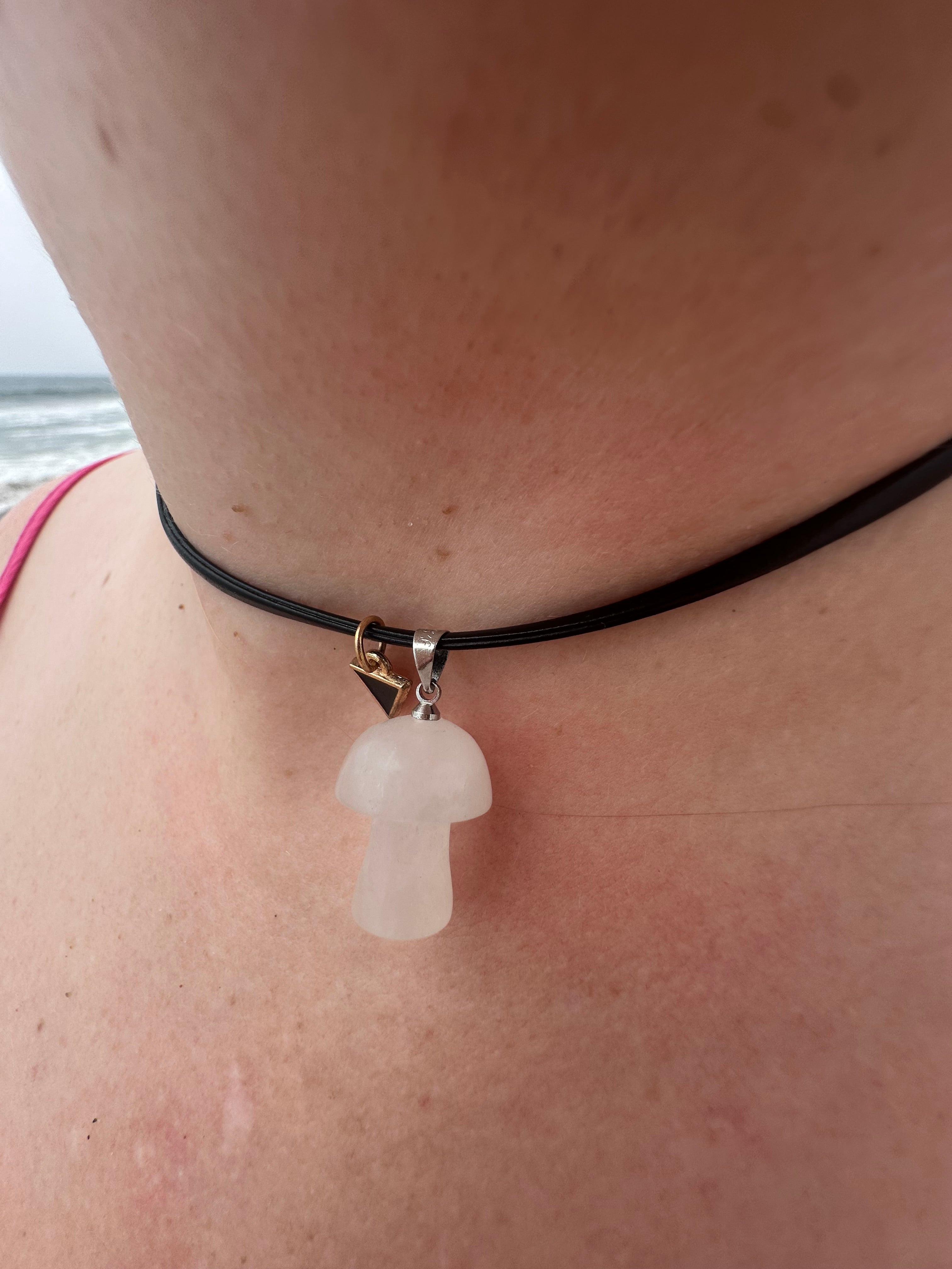 Clear Quartz Mushroom Choker