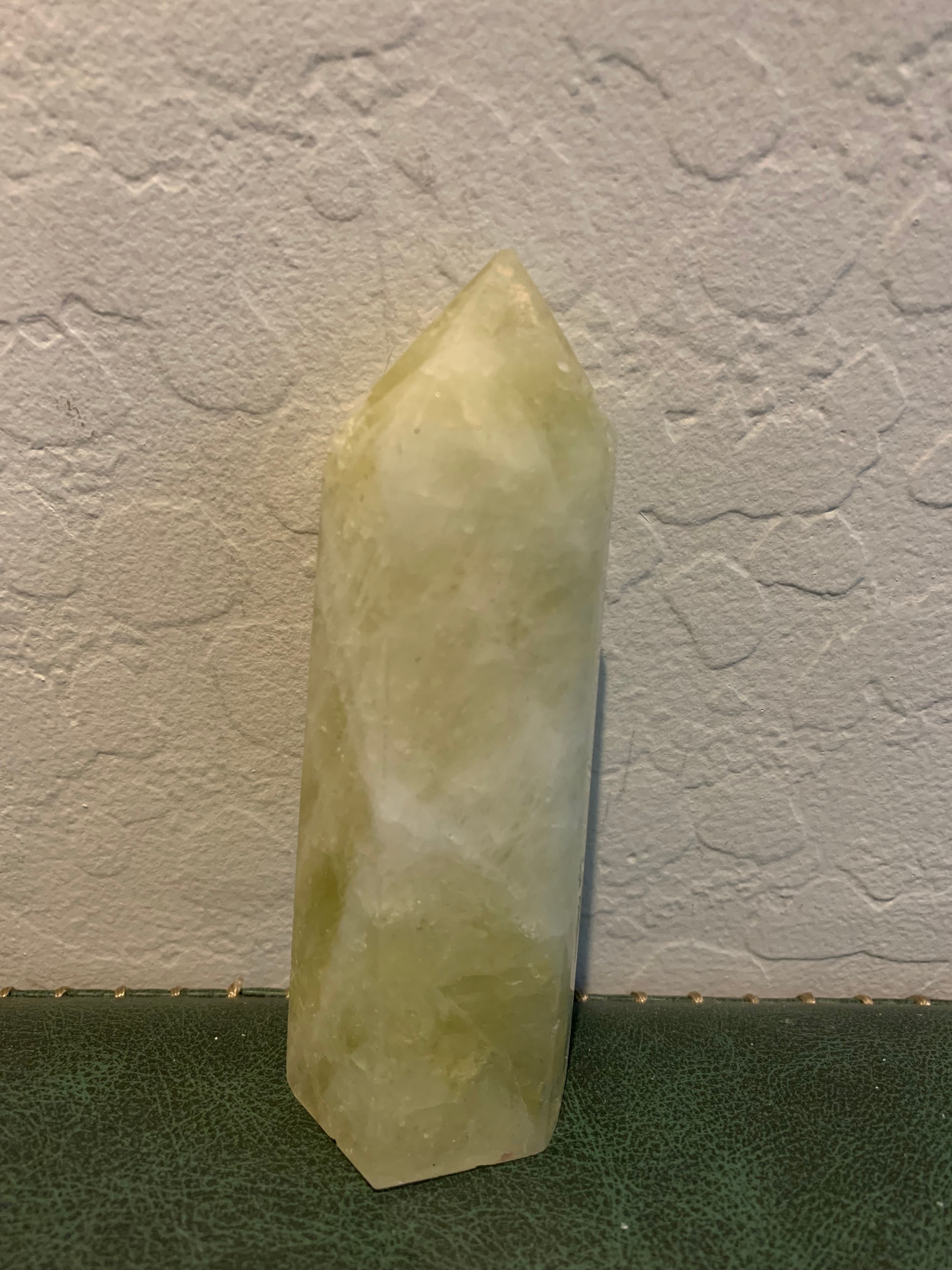 Lemon Lime Quartz Tower