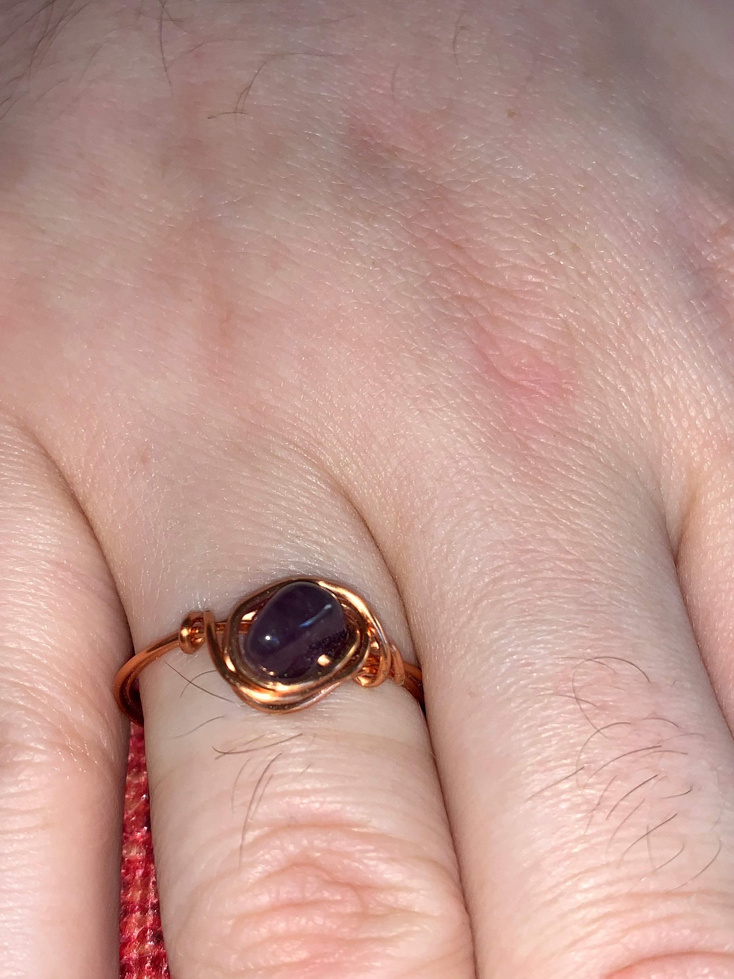 Assorted Crystal Copper Ring