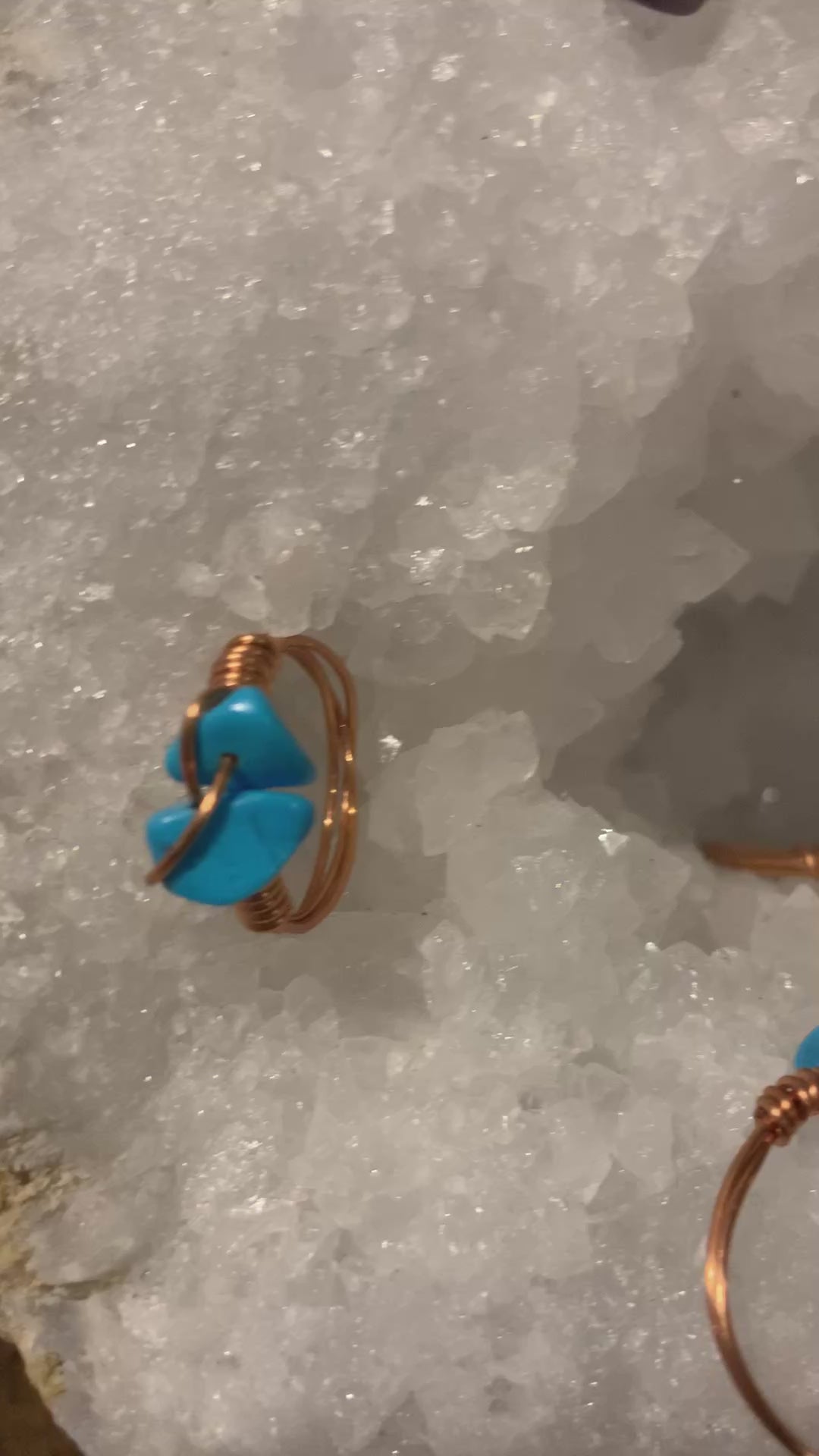 Assorted Crystal Copper Ring