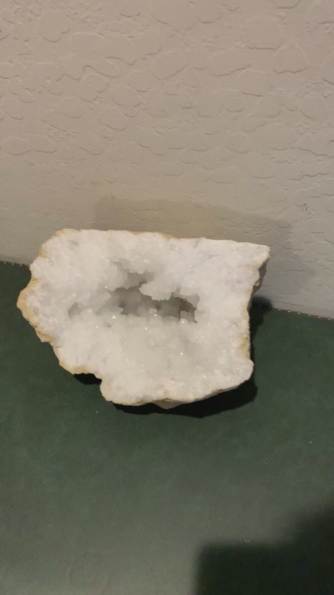 Clear Quartz Geode half