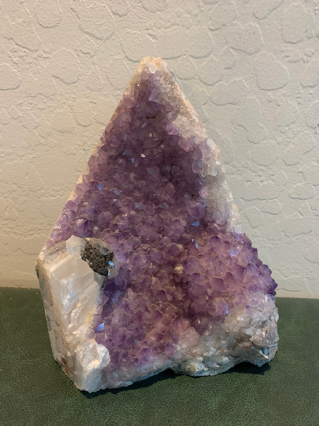 Amethyst with Tourmaline Freeform
