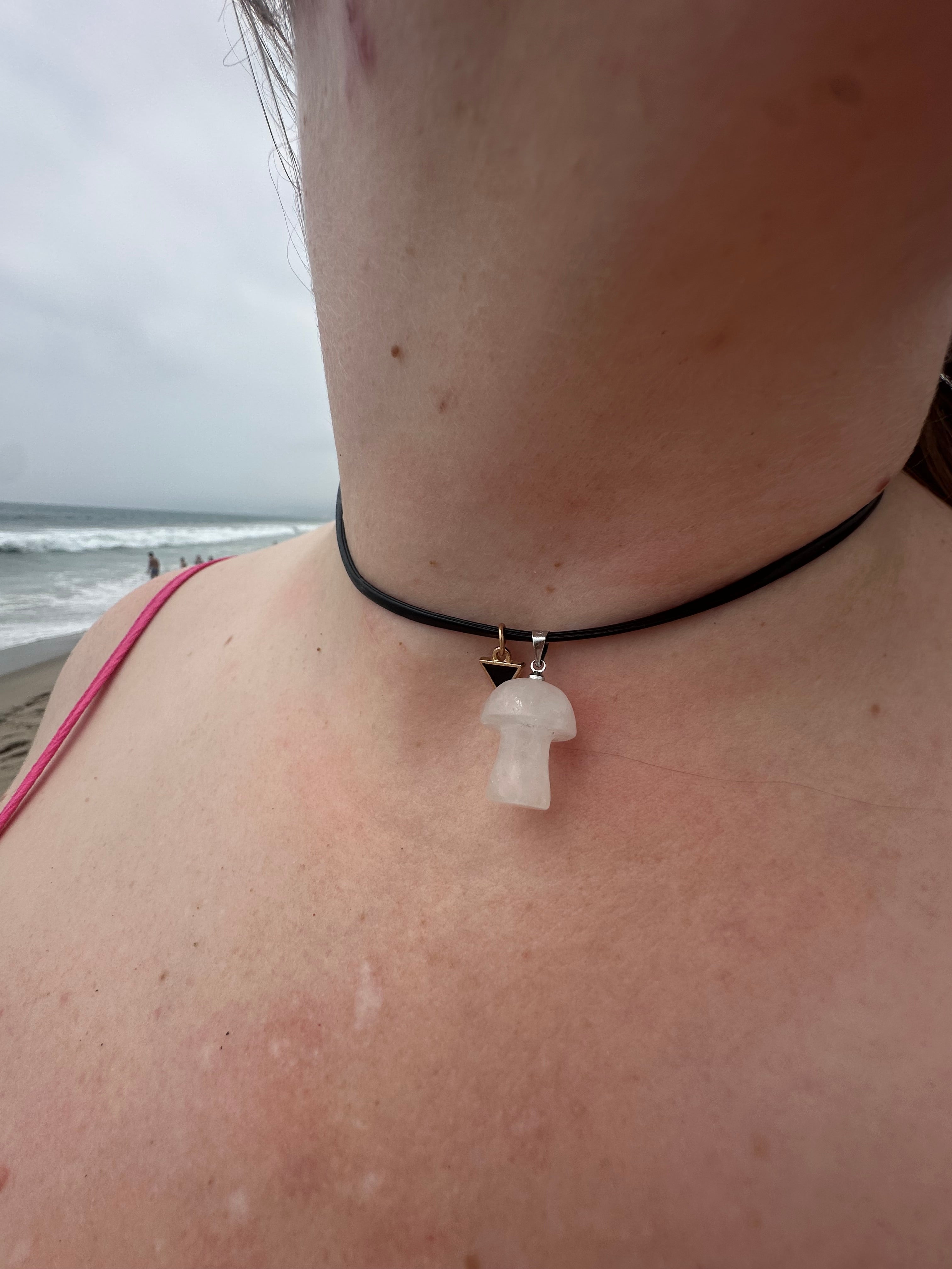 Clear Quartz Mushroom Choker