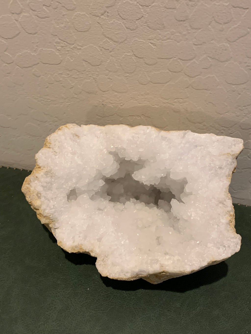 Clear Quartz Geode half