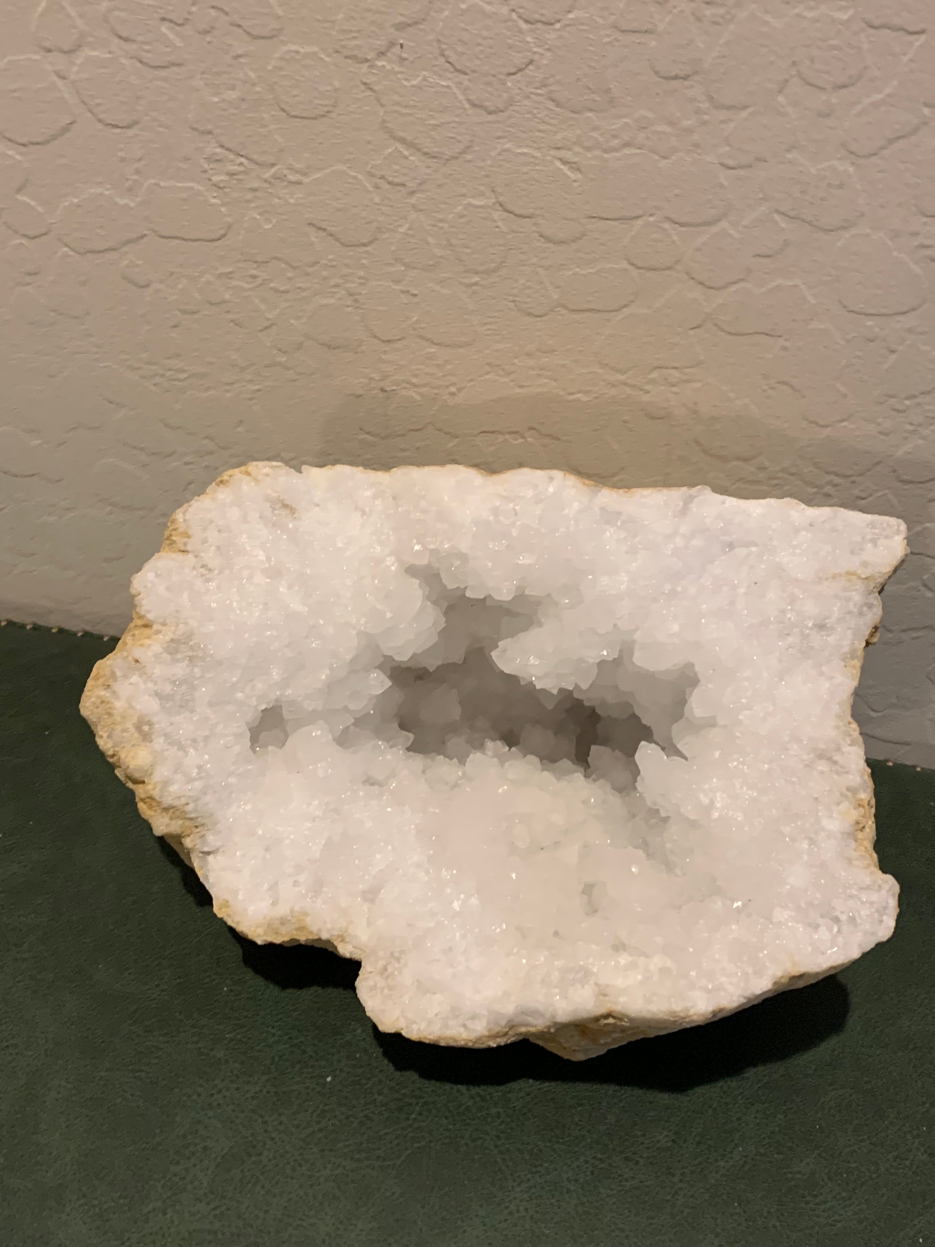 Clear Quartz Geode half
